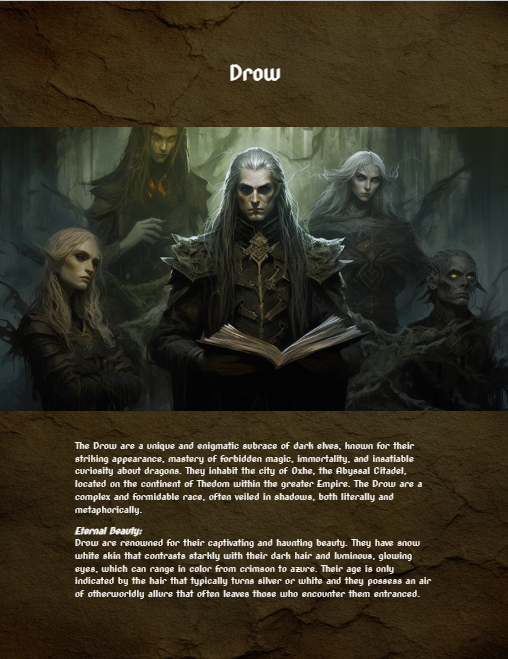 Drow portrait